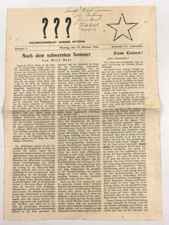 "Der weisse Stern - ??? Nachrichtenblatt unserer...