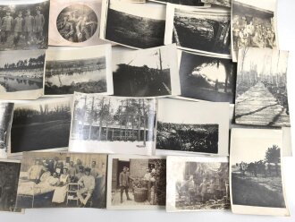 1.Weltkrieg, Konvolut 50 Fotos, meist im Postkartenformat