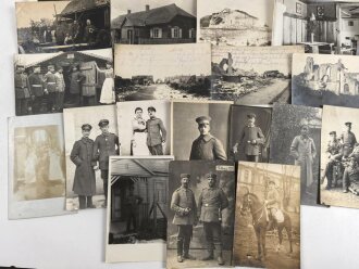 1.Weltkrieg, Konvolut 50 Fotos, meist im Postkartenformat