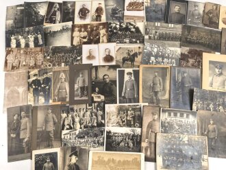 Kaiserreich und 1.Weltkrieg, Konvolut 50 Fotos, meist im Postkartenformat