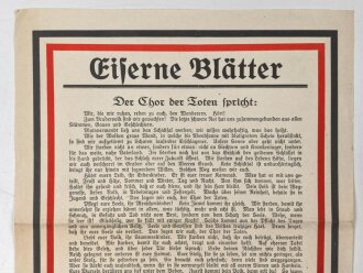 1. Weltkrieg "Eiserne Blätter - Der Chor der...
