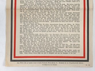 1. Weltkrieg "Eiserne Blätter - Der Chor der Toten spricht". über DIN A4