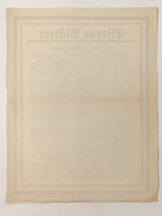 1. Weltkrieg "Eiserne Blätter - Der Chor der Toten spricht". über DIN A4