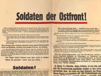 "Soldaten der Ostfront!" Wandanschlag, 2....