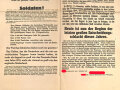 "Soldaten der Ostfront!" Wandanschlag, 2. Oktober 1941, Maße 45 x 54cm