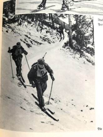 "Kampf und Sieg in Schnee und Eis - Winterolympia 1936" datiert 1937, 111 Seiten, über DIN A5