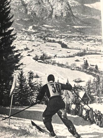 "Kampf und Sieg in Schnee und Eis - Winterolympia 1936" datiert 1937, 111 Seiten, über DIN A5