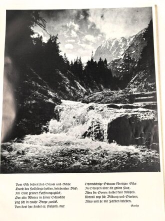 "Im Angesicht des Gebirges" Bild einer Landschaft im Jahreskreis, datiert 1937, 71 Seiten, über DIN A4