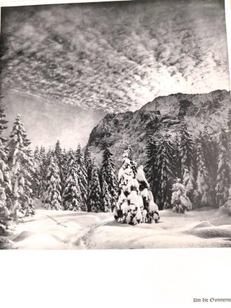"Im Angesicht des Gebirges" Bild einer Landschaft im Jahreskreis, datiert 1937, 71 Seiten, über DIN A4