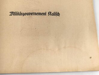 "Das Generalgouvernement Warschau" Eine Bilderreihe datiert 1918, 163 Seiten, über DIN A4