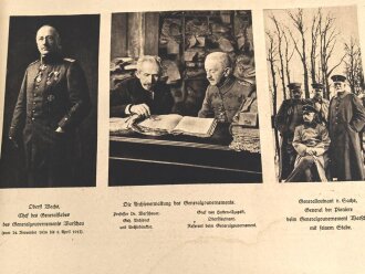 "Das Generalgouvernement Warschau" Eine Bilderreihe datiert 1918, 163 Seiten, über DIN A4
