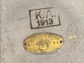 Kolonialamt 1913, Kammergestempelte Offizierskiste I  des Korpsarzt Dr. Papenhausen. Gebraucht, ungereinigt