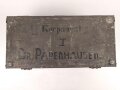 Kolonialamt 1913, Kammergestempelte Offizierskiste I  des Korpsarzt Dr. Papenhausen. Gebraucht, ungereinigt