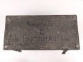 Kolonialamt 1913, Kammergestempelte Offizierskiste II  des Korpsarzt Dr. Papenhausen. Gebraucht, ungereinigt