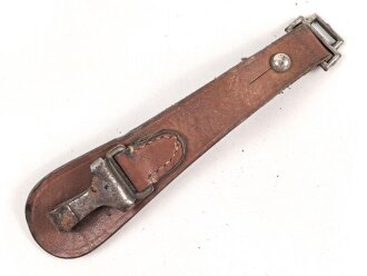 Teil eines Blankwaffengehänge Wehrmacht. Ungereinigt , Leder weich