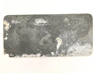 1.Weltkrieg, Typenschild zum Feldfernsprecher 16, ungereinigt
