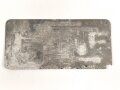 1.Weltkrieg, Typenschild zum Feldfernsprecher 16, ungereinigt