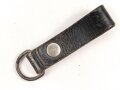Aufschiebeschlaufe schwarzes Leder für einen Dienstdolch