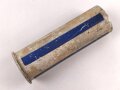 Rauchspurpatrone blau Wehrmacht. Abgeschossene, leere Aluminiumhülse, ungereinigt