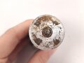 Rauchspurpatrone blau Wehrmacht. Abgeschossene, leere Aluminiumhülse, ungereinigt