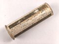 Rauchspurpatrone gelb Wehrmacht. Abgeschossene, leere Aluminiumhülse, ungereinigt, datiert 1940