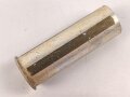 Rauchspurpatrone gelb Wehrmacht. Abgeschossene, leere Aluminiumhülse, ungereinigt, datiert 1940