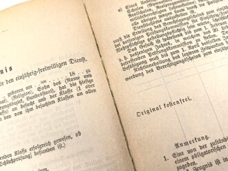 "Deutsche Wehrordnung vom 22. November 1888" 420 Seiten, DIN A5