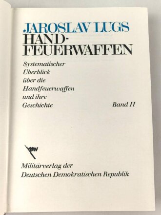 "LUGS Handfeuerwaffen Band 1 und 2" im Schuber, wohl aus den 1970iger Jahren, über 1200 Seiten, gebraucht