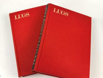 "LUGS Handfeuerwaffen Band 1 und 2" im Schuber, wohl aus den 1970iger Jahren, über 1200 Seiten, gebraucht