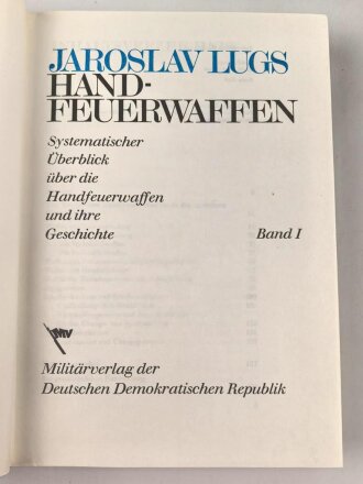 "LUGS Handfeuerwaffen Band 1 und 2" im Schuber, wohl aus den 1970iger Jahren, über 1200 Seiten, gebraucht