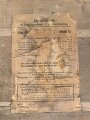 1.Weltkrieg  Schulnagelung, sogennantes Nagelbild.  Anlässlich dem Heldentod des Lehrer und Vizefeldwebel der Reserve am 22.5.1917. Ungereinigtes Stück, Originallack