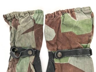 Bundeswehr, Paar Tarnhandschuhe aus den 1950iger Jahren. Stark getragen