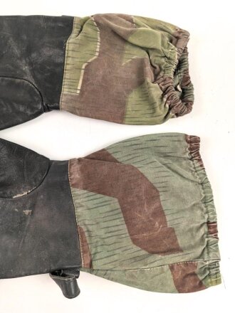 Bundeswehr, Paar Tarnhandschuhe aus den 1950iger Jahren. Stark getragen