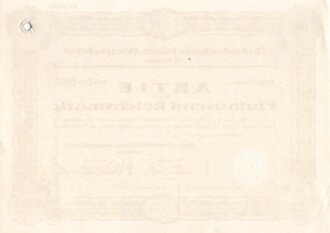 "Aktie über 1000 Reichsmark"...