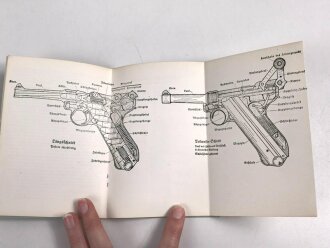 "Die Pistole 08" Beschreibung und Handhabung, 31 Seiten, kleinformat, neuzeitlicher Nachdruck