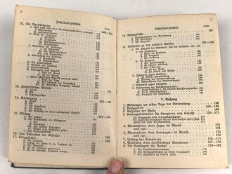 "Das Kommandobuch - Ererzierregiement für die Infanterie" datiert 1915, 198 Seiten, kleinformat