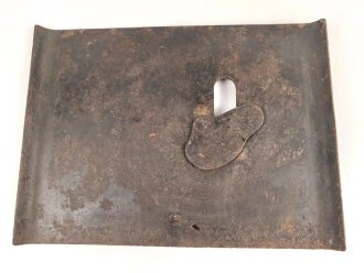 1.Weltkrieg Grabenschild. Gereinigter Fundzustand mit resten des Originallack. Aus alter Sammlung.