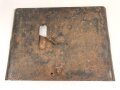 1.Weltkrieg Grabenschild. Gereinigter Fundzustand mit resten des Originallack. Aus alter Sammlung.