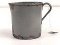 1.Weltkrieg Trinkbecher, emaillierte Ausführung, datiert 1916, gereinigt