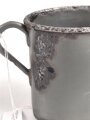 1.Weltkrieg Trinkbecher, emaillierte Ausführung, datiert 1916, gereinigt