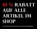 10% Rabatt auf alle Artikel im Shop
