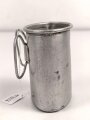 1.Weltkrieg Trinkbecher, Ausführung in Aluminium, undatiertes Kammerstück I.R.135