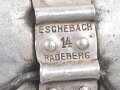 1.Weltkrieg Trinkbecher, Ausführung in Aluminium, datiert 1914, ein Bügel fehlt