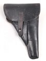 Pistolentasche P38 Wehrmacht. Ohne Herstellerstempel, das Magazinfach abgetrennt., Verschlussriemen erneuert