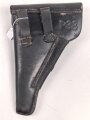 Pistolentasche P38 Wehrmacht. Ohne Herstellerstempel, das Magazinfach abgetrennt., Verschlussriemen erneuert