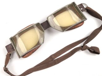 Alte Motorrad oder Fliegerbrille. Alter und Herkunft unbekannt.