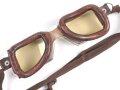 Alte Motorrad oder Fliegerbrille. Alter und Herkunft unbekannt.