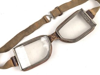 Alte Motorrad oder Fliegerbrille. Alter und Herkunft unbekannt.