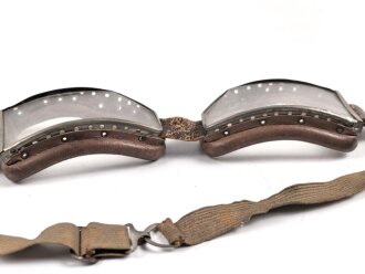 Alte Motorrad oder Fliegerbrille. Alter und Herkunft unbekannt.