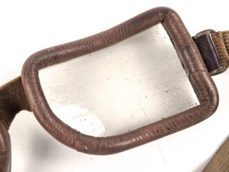 Alte Motorrad oder Fliegerbrille. Alter und Herkunft unbekannt.